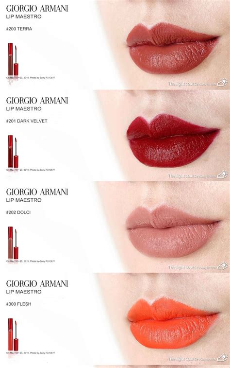 armani lip maestro swatches|giorgio armani lipstick price.